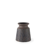 6" Brown Abstract Cylinder Ceramic Table Vase