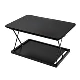 28" Adjustable Black Stainless Steel Standing Desk Converter