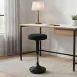 Black and Gray Adjustable Height Swivel Office Chair