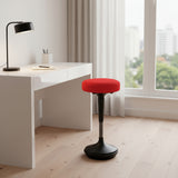 Red and Black Adjustable Height Swivel Office Chair