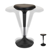 Black Adjustable Height Swivel Office Chair
