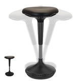 Black Adjustable Height Swivel Office Chair