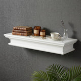32" Classic White Floating Wall Shelf