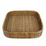 11" Natural Square Bamboo Handmade Serving Tray