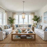 Silver Lantern Metal Dimmable Chandelier With Frosted Shades