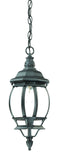Matte Black Glass Globe Hanging Light