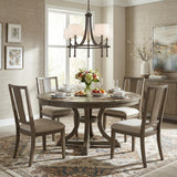 Brown Candle Style Five Light Metal and Crystals Dimmable Chandelier With White Shades