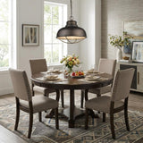 Ansen 1-Light Oil-Rubbed Bronze Pendant With Gloss White Interior Shade