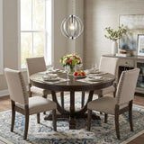 Nevaeh 1-Light Chrome Globe Pendant With Crystal Accents