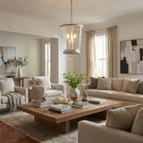 Callie 3-Light Country White Foyer Pendant