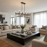 Beckett 10-Light Matte Black Island Pendant