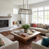 Bronze Metal Four Light Dimmable Ceiling Light