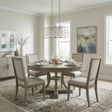 Brax 2-Light Washed Gold Island Pendant With Crystal Accents