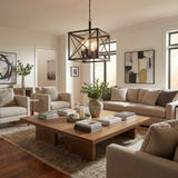 Brooklyn 4-Light Oil-Rubbed Bronze Convertible Pendant