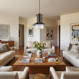 Greta 1-Light Oil-Rubbed Bronze Pendant With Gloss White Interior And Etched Glass Shade