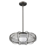 Bronze Crystal Dimmable Ceiling Light With Copper Shades
