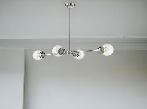 Portsmith 4-Light Polished Nickel Island Pendant