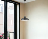 Industrial Matte Black Hanging Light