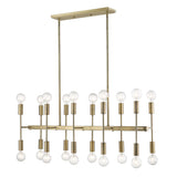 Perret 20-Light Aged Brass Island Pendant