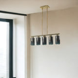 Monet 5-Light Brass Pendant