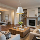 Knell 1-Light White Pendant
