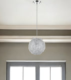 White Metal Dimmable Ceiling Light With White Shades