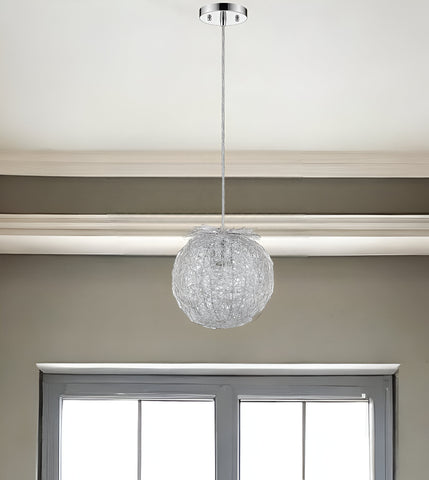 White Metal Dimmable Ceiling Light With White Shades