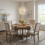 Mingle 4-Light Polished Chrome Pendant With Faceted Chrome Aluminum Wire Shade
