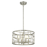 Amoret 4-Light Antique Silver Convertible Pendant