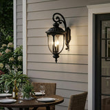 Laurens 3-Light Matte Black Wall Light