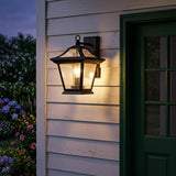 XL Antique Bronze Birdhouse Shape Outdoor Wall Light