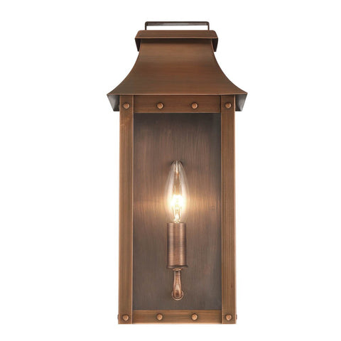 Copper And Clear Transparent Dimmable Outdoor Hanging Light With Copper And Clear Shades
