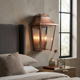 Coventry 2-Light Copper Patina Pocket Wall Light