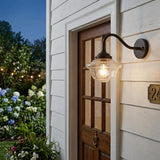 Burnished Bronze Vintage Schoolhouse Outdoor Wall Light