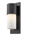 Black And White Frosted Dimmable Outdoor Hanging Light With Black And White Shades