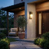 Brass And White Frosted Dimmable Outdoor Hanging Light With Brass And White Shades