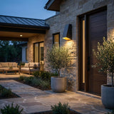 Black Dimmable Outdoor Hanging Light With Black Shades