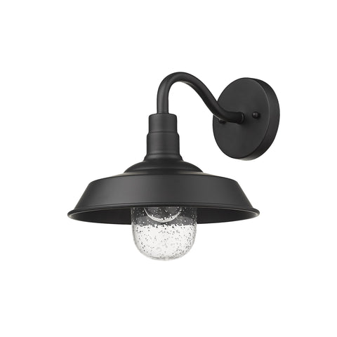 Black Seeded Dimmable Outdoor Hanging Light With Black Shades