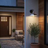 Silver Seeded Dimmable Outdoor Hanging Light With Silver Shades