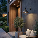 Bronze And Black Dimmable Outdoor Hanging Light With Bronze And Black Shades