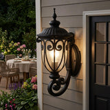 Traditional Matte Black Wall Sconce