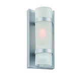 23" Black Solid Wood and Metal Footstool