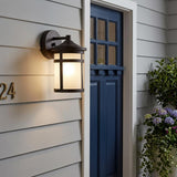 Bronze Hanging Lantern Shape Wall Light