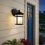 Matte Black Hanging Lantern Shape Wall Light