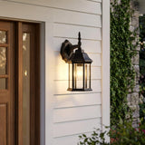 White Clear Glass Swing Arm Wall Light