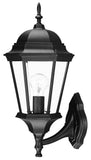 Black And Clear Beveled Dimmable Outdoor Hanging Light With Black And Clear Shades