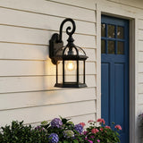 Matte Black Eastern Lantern Wall Light