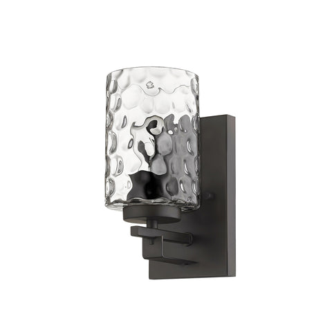 Industrial Textured Gray Wall Light