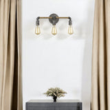 Grayson 3-Light Antique Gray Vanity