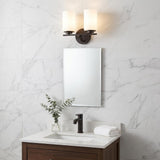 11" Black And White Metal Flush Mounted Sconce
